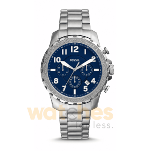Fossil Men’s Quartz Stainless Steel Blue Dial 46mm Watch FS5604