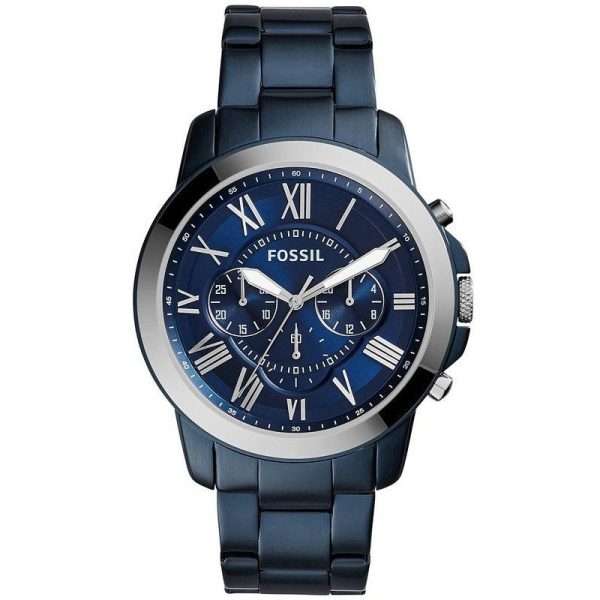 Fossil Men’s Quartz Stainless Steel Blue Dial 44mm Watch FS5230 UAE DUBAI AJMAN SHARJAH ABU DHABI RAS AL KHAIMA UMM UL QUWAIN ALAIN FUJAIRAH