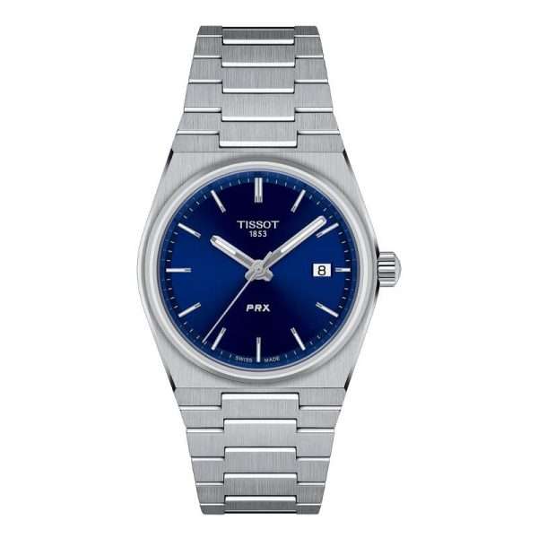 Tissot Unisex Quartz Swiss Made Silver Stainless Steel Blue Dial 35mm Watch T137.210.11.041.00 UAE DUBAI AJMAN SHARJAH ABU DHABI RAS AL KHAIMA UMM UL QUWAIN ALAIN FUJAIRAH