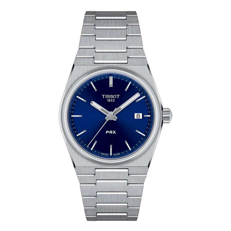 Tissot Unisex Quartz Swiss Made Silver Stainless Steel Blue Dial