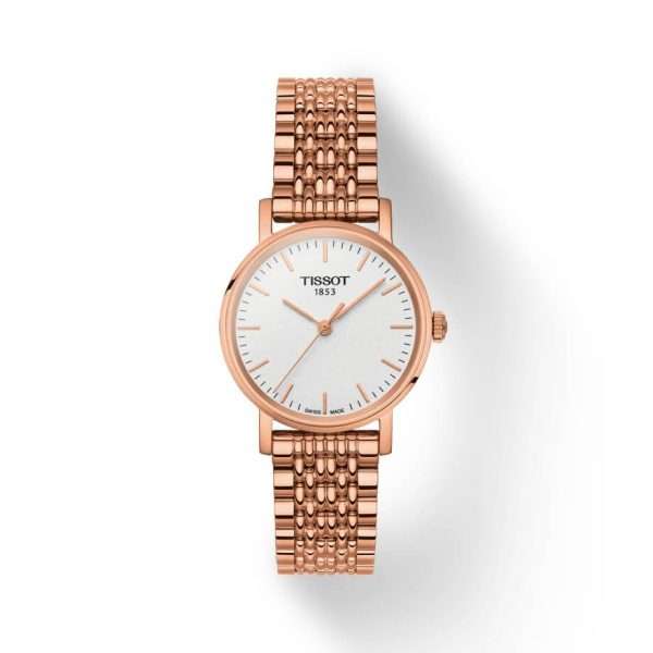 Tissot Women’s Quartz Swiss Made Rose Gold Stainless Steel White Dial 30mm Watch T109.210.33.031.00 UAE DUBAI AJMAN SHARJAH ABU DHABI RAS AL KHAIMA UMM UL QUWAIN ALAIN FUJAIRAH