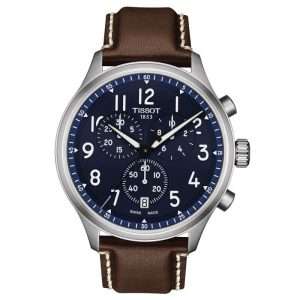TISSOT Men’s Swiss Made Quartz Brown Leather Strap Blue Dial 45mm Watch T116.617.16.042.00 UAE DUBAI AJMAN SHARJAH ABU DHABI RAS AL KHAIMA UMM UL QUWAIN ALAIN FUJAIRAH