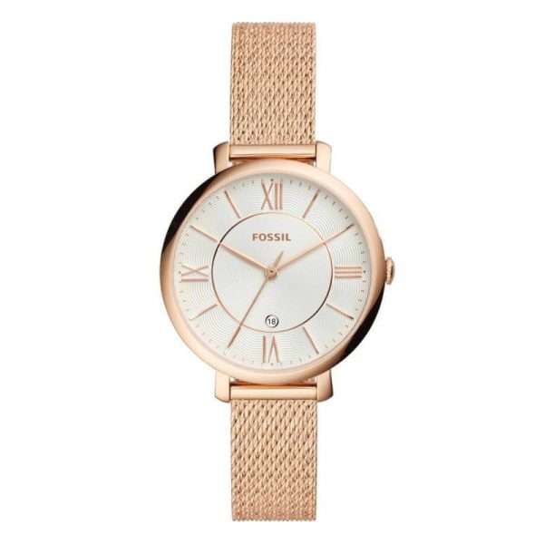 Fossil Women’s Quartz Stainless Steel Silver Dial 36mm Watch ES4352 UAE DUBAI AJMAN SHARJAH ABU DHABI RAS AL KHAIMA UMM UL QUWAIN ALAIN FUJAIRAH