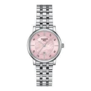 Tissot Women’s Quartz Swiss Made Silver Stainless Steel Pink Dial 30mm Watch T122.210.11.159.00 UAE DUBAI AJMAN SHARJAH ABU DHABI RAS AL KHAIMA UMM UL QUWAIN ALAIN FUJAIRAH