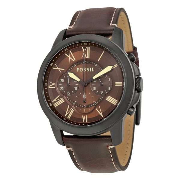 Fossil Men’s Quartz Leather Strap Brown Dial 44mm Watch FS5088 UAE DUBAI AJMAN SHARJAH ABU DHABI RAS AL KHAIMA UMM UL QUWAIN ALAIN FUJAIRAH