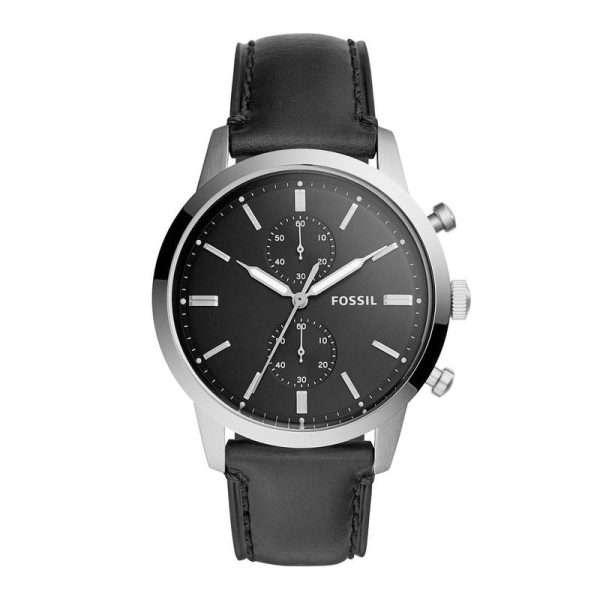 Fossil Men’s Quartz Leather Strap Black Dial 44mm Watch FS5396 UAE DUBAI AJMAN SHARJAH ABU DHABI RAS AL KHAIMA UMM UL QUWAIN ALAIN FUJAIRAH