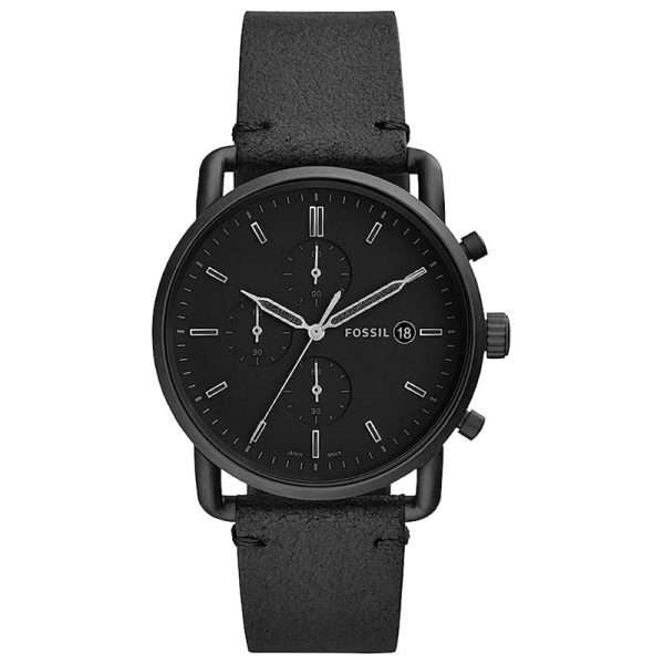 Fossil Men’s Quartz Leather Strap Black Dial 43mm Watch FS5504 UAE DUBAI AJMAN SHARJAH ABU DHABI RAS AL KHAIMA UMM UL QUWAIN ALAIN FUJAIRAH