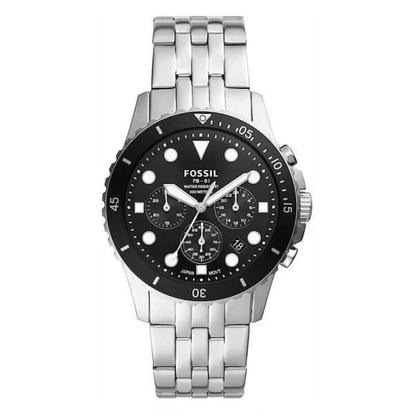 Fossil Men’s Quartz Stainless Steel Black Dial 42mm Watch FS5837 UAE DUBAI AJMAN SHARJAH ABU DHABI RAS AL KHAIMA UMM UL QUWAIN ALAIN FUJAIRAH