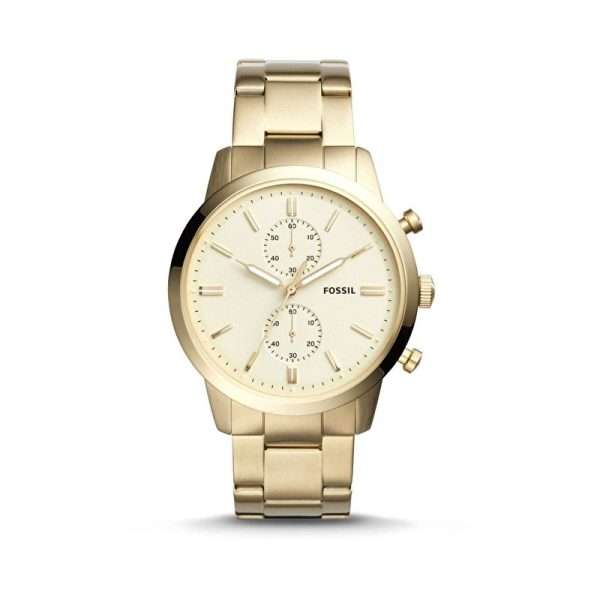 Fossil Men’s Quartz Stainless Steel White Dial 44mm Watch FS5348 UAE DUBAI AJMAN SHARJAH ABU DHABI RAS AL KHAIMA UMM UL QUWAIN ALAIN FUJAIRAH