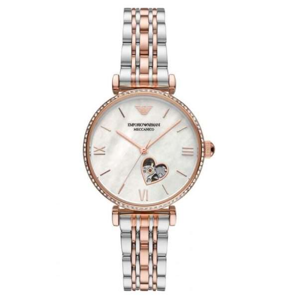 Emporio Armani Women’s Automatic Stainless Steel Mother of pearl Dial 34mm Watch AR60049 UAE DUBAI AJMAN SHARJAH ABU DHABI RAS AL KHAIMA UMM UL QUWAIN ALAIN FUJAIRAH