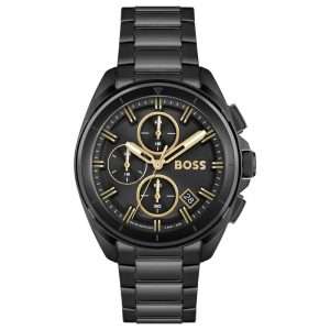 Hugo Boss Men’s Quartz Black Stainless Steel Black Dial 44mm Watch 1513950 UAE DUBAI AJMAN SHARJAH ABU DHABI RAS AL KHAIMA UMM UL QUWAIN ALAIN FUJAIRAH