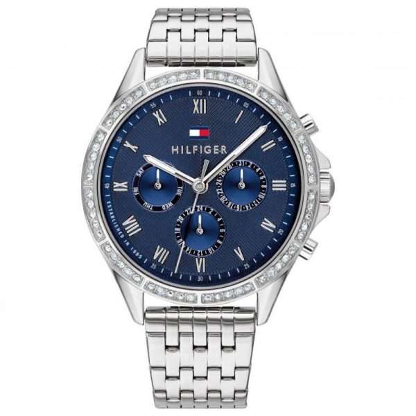 Tommy Hilfiger Women’s Quartz Silver Stainless Steel Blue Dial 38mm Watch 1782141 UAE DUBAI AJMAN SHARJAH ABU DHABI RAS AL KHAIMA UMM UL QUWAIN ALAIN FUJAIRAH