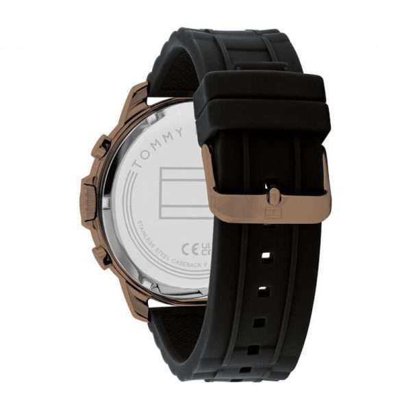 Tommy Hilfiger Men’s Quartz Black Silicone Strap Black Dial 50mm Watch 1710491 UAE DUBAI AJMAN SHARJAH ABU DHABI RAS AL KHAIMA UMM UL QUWAIN ALAIN FUJAIRAH