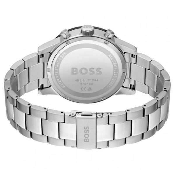 Hugo Boss Men’s Quartz Silver Stainless Steel Black Dial 44mm Watch 1513922 UAE DUBAI AJMAN SHARJAH ABU DHABI RAS AL KHAIMA UMM UL QUWAIN ALAIN FUJAIRAH