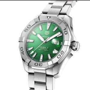 Tag Heuer Men’s Automatic Swiss Made Silver Stainless Steel Green Dial 43mm Watch WAY2015.BA0927 UAE DUBAI AJMAN SHARJAH ABU DHABI RAS AL KHAIMA UMM UL QUWAIN ALAIN FUJAIRAH