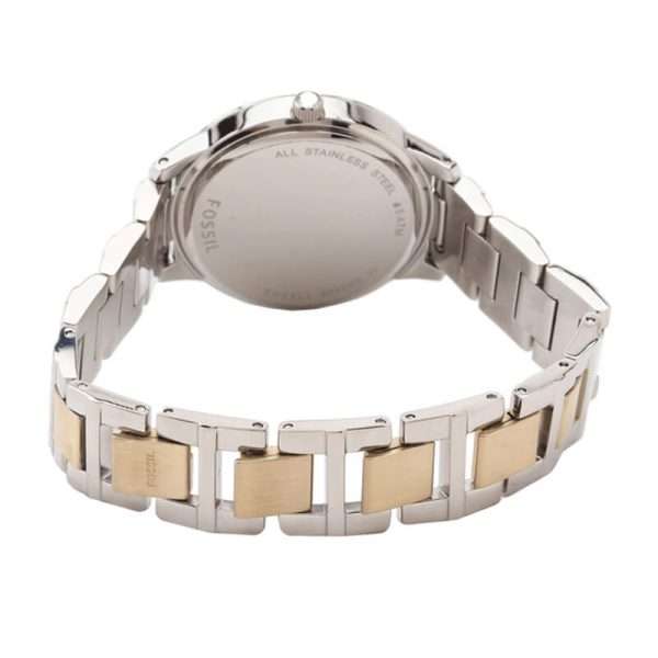 Fossil Women’s Quartz Stainless Steel White Dial 34mm Watch ES2409 UAE DUBAI AJMAN SHARJAH ABU DHABI RAS AL KHAIMA UMM UL QUWAIN ALAIN FUJAIRAH