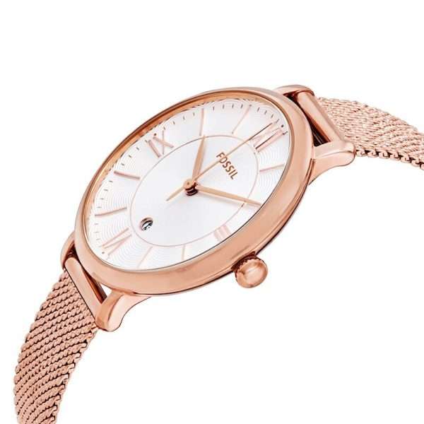 Fossil Women’s Quartz Stainless Steel Silver Dial 36mm Watch ES4352 UAE DUBAI AJMAN SHARJAH ABU DHABI RAS AL KHAIMA UMM UL QUWAIN ALAIN FUJAIRAH