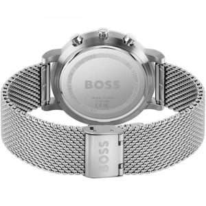 Hugo Boss Men’s Quartz Silver Stainless Steel Grey Dial 43mm Watch 1513807 UAE DUBAI AJMAN SHARJAH ABU DHABI RAS AL KHAIMA UMM UL QUWAIN ALAIN FUJAIRAH