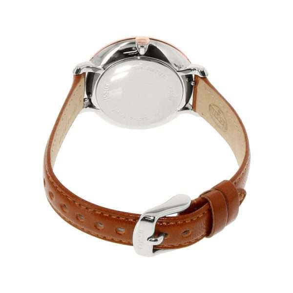 Fossil Women’s Quartz Brown Leather Strap White Dial 36mm Watch ES3842 UAE DUBAI AJMAN SHARJAH ABU DHABI RAS AL KHAIMA UMM UL QUWAIN ALAIN FUJAIRAH