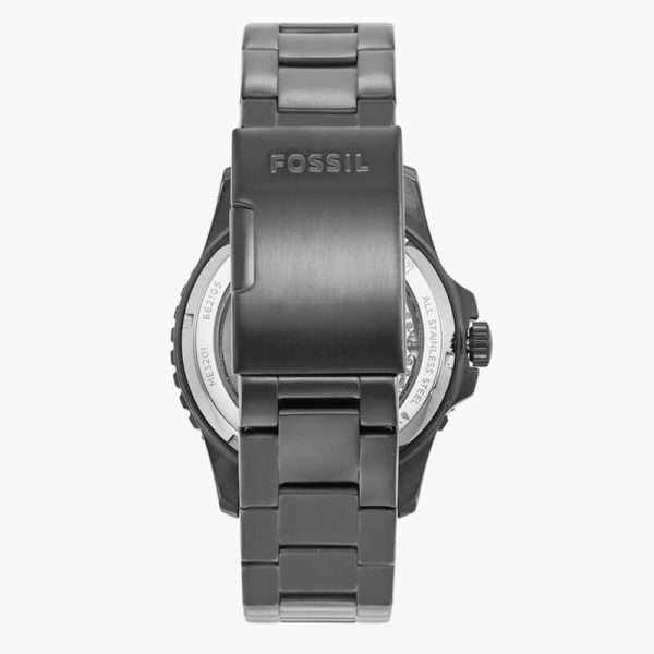 Fossil Men’s Automatic Grey Stainless Steel Black Skeleton Dial 42mm Watch ME3201 UAE DUBAI AJMAN SHARJAH ABU DHABI RAS AL KHAIMA UMM UL QUWAIN ALAIN FUJAIRAH