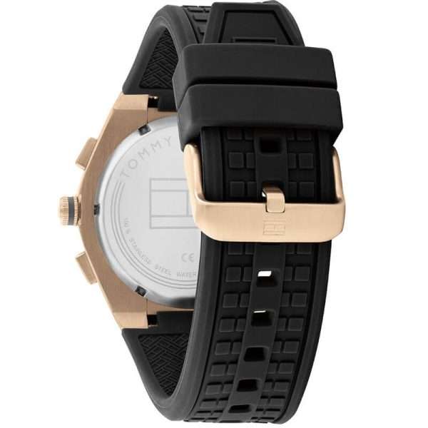 Tommy Hilfiger Men’s Quartz Black Silicone Strap Grey Dial 44mm Watch 1791931 UAE DUBAI AJMAN SHARJAH ABU DHABI RAS AL KHAIMA UMM UL QUWAIN ALAIN FUJAIRAH