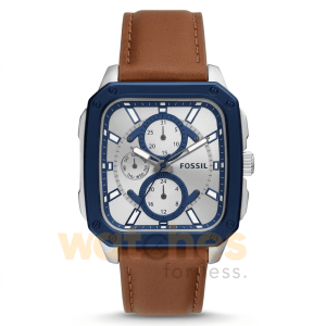Fossil Men’s Quartz Brown Leather Strap Silver Dial 42mm Watch BQ2658 UAE DUBAI AJMAN SHARJAH ABU DHABI RAS AL KHAIMA UMM UL QUWAIN ALAIN FUJAIRAH