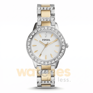 Fossil Women’s Quartz Stainless Steel White Dial 34mm Watch ES2409 UAE DUBAI AJMAN SHARJAH ABU DHABI RAS AL KHAIMA UMM UL QUWAIN ALAIN FUJAIRAH