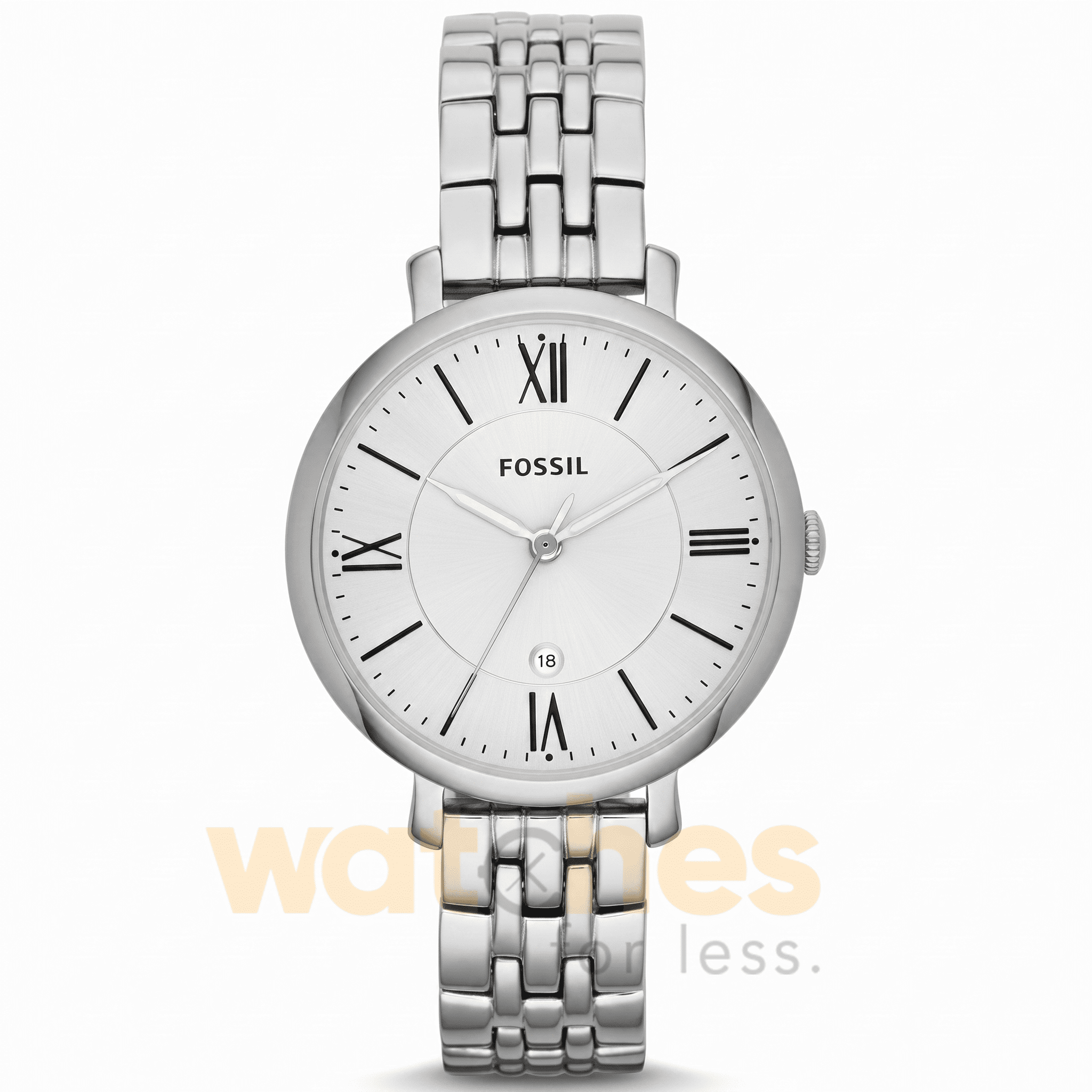 Fossil Women’s Quartz Silver Stainless Steel Silver Dial 36mm Watch ES3433 UAE DUBAI AJMAN SHARJAH ABU DHABI RAS AL KHAIMA UMM UL QUWAIN ALAIN FUJAIRAH