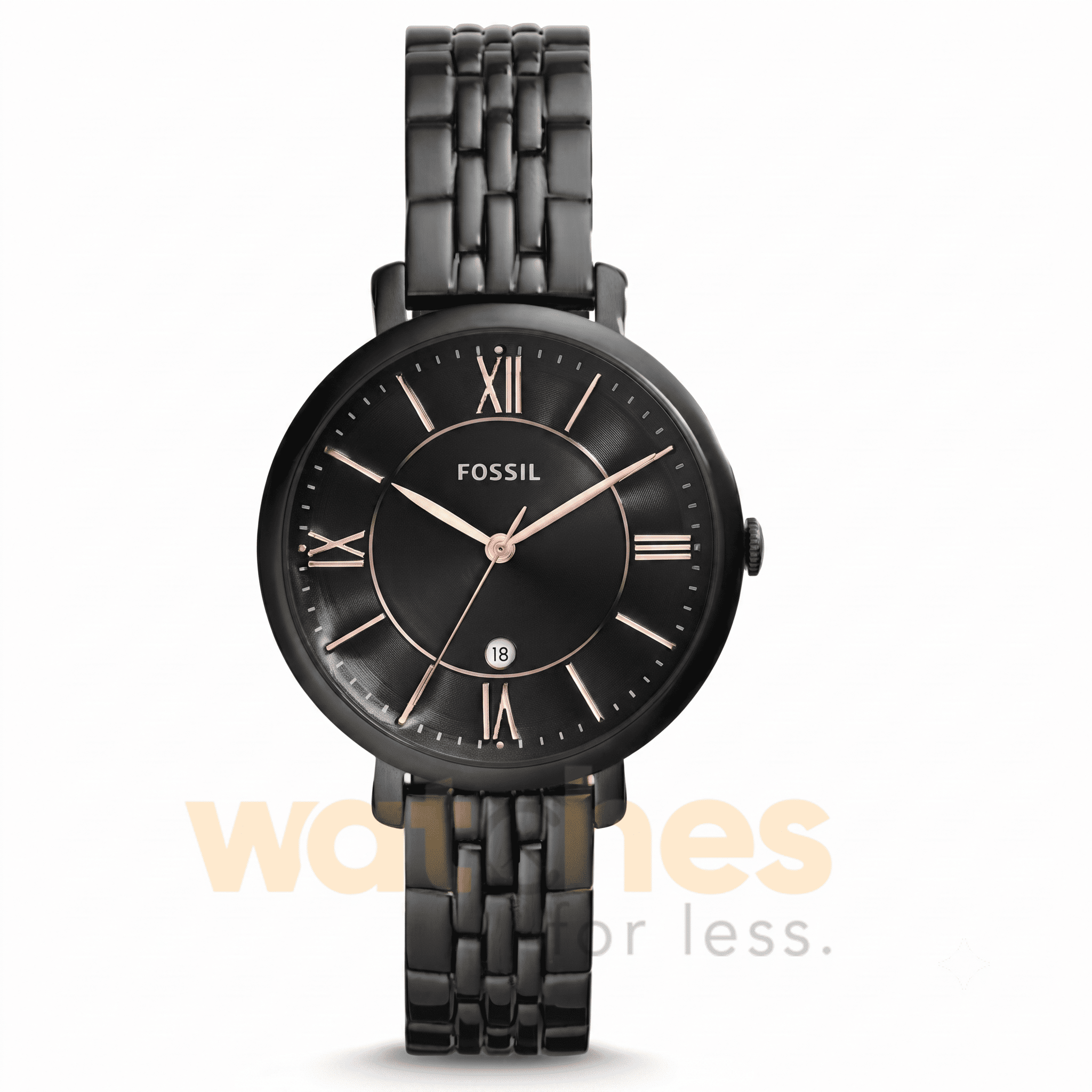 Fossil Women’s Quartz Stainless Steel Black Dial 36mm Watch ES3614 UAE DUBAI AJMAN SHARJAH ABU DHABI RAS AL KHAIMA UMM UL QUWAIN ALAIN FUJAIRAH