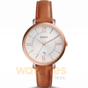 Fossil Women’s Quartz Brown Leather Strap White Dial 36mm Watch ES3842 UAE DUBAI AJMAN SHARJAH ABU DHABI RAS AL KHAIMA UMM UL QUWAIN ALAIN FUJAIRAH