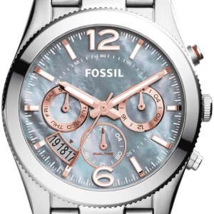 Fossil Women’s Quartz Stainless Steel Grey Mother of Pearl Dial 40mm Watch ES3880 UAE DUBAI AJMAN SHARJAH ABU DHABI RAS AL KHAIMA UMM UL QUWAIN ALAIN FUJAIRAH