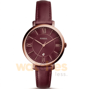 Fossil Women’s Quartz Purple Leather Strap Purple Dial 36mm Watch ES4099 UAE DUBAI AJMAN SHARJAH ABU DHABI RAS AL KHAIMA UMM UL QUWAIN ALAIN FUJAIRAH