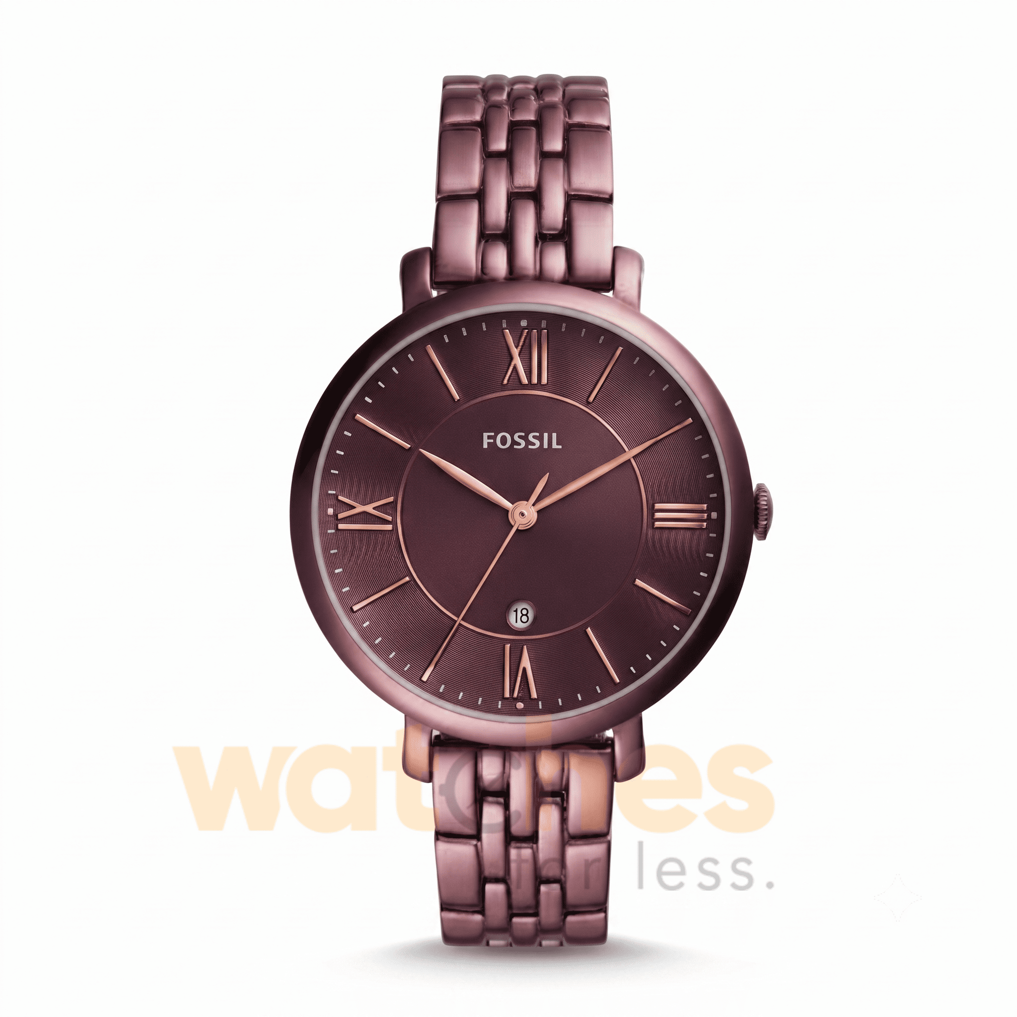 Fossil Women’s Quartz Stainless Steel Wine Dial 36mm Watch ES4100 UAE DUBAI AJMAN SHARJAH ABU DHABI RAS AL KHAIMA UMM UL QUWAIN ALAIN FUJAIRAH