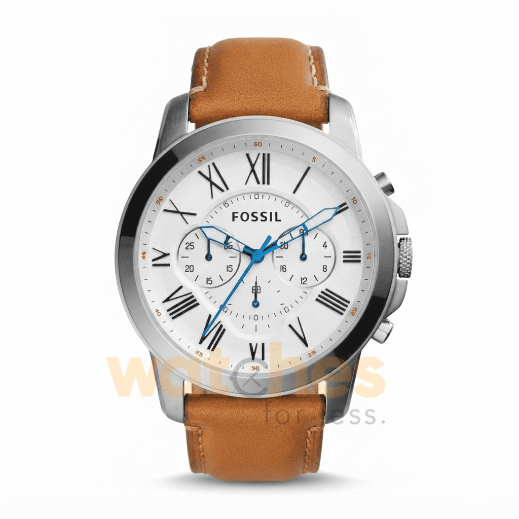 Fossil Men’s Quartz Leather Strap White Dial 43mm Watch FS5060 UAE DUBAI AJMAN SHARJAH ABU DHABI RAS AL KHAIMA UMM UL QUWAIN ALAIN FUJAIRAH