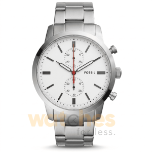 Fossil Men’s Quartz Stainless Steel White Dial 44mm Watch FS5346 UAE DUBAI AJMAN SHARJAH ABU DHABI RAS AL KHAIMA UMM UL QUWAIN ALAIN FUJAIRAH
