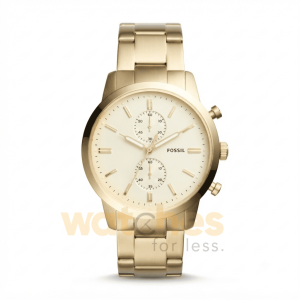 Fossil Men’s Quartz Stainless Steel White Dial 44mm Watch FS5348 UAE DUBAI AJMAN SHARJAH ABU DHABI RAS AL KHAIMA UMM UL QUWAIN ALAIN FUJAIRAH