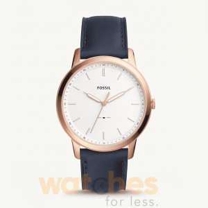 Fossil Men’s Quartz Leather Strap White Dial 44mm Watch FS5371