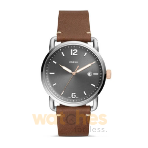 Fossil Men’s Quartz Leather Strap Grey Dial 42mm Watch FS5417 UAE DUBAI AJMAN SHARJAH ABU DHABI RAS AL KHAIMA UMM UL QUWAIN ALAIN FUJAIRAH