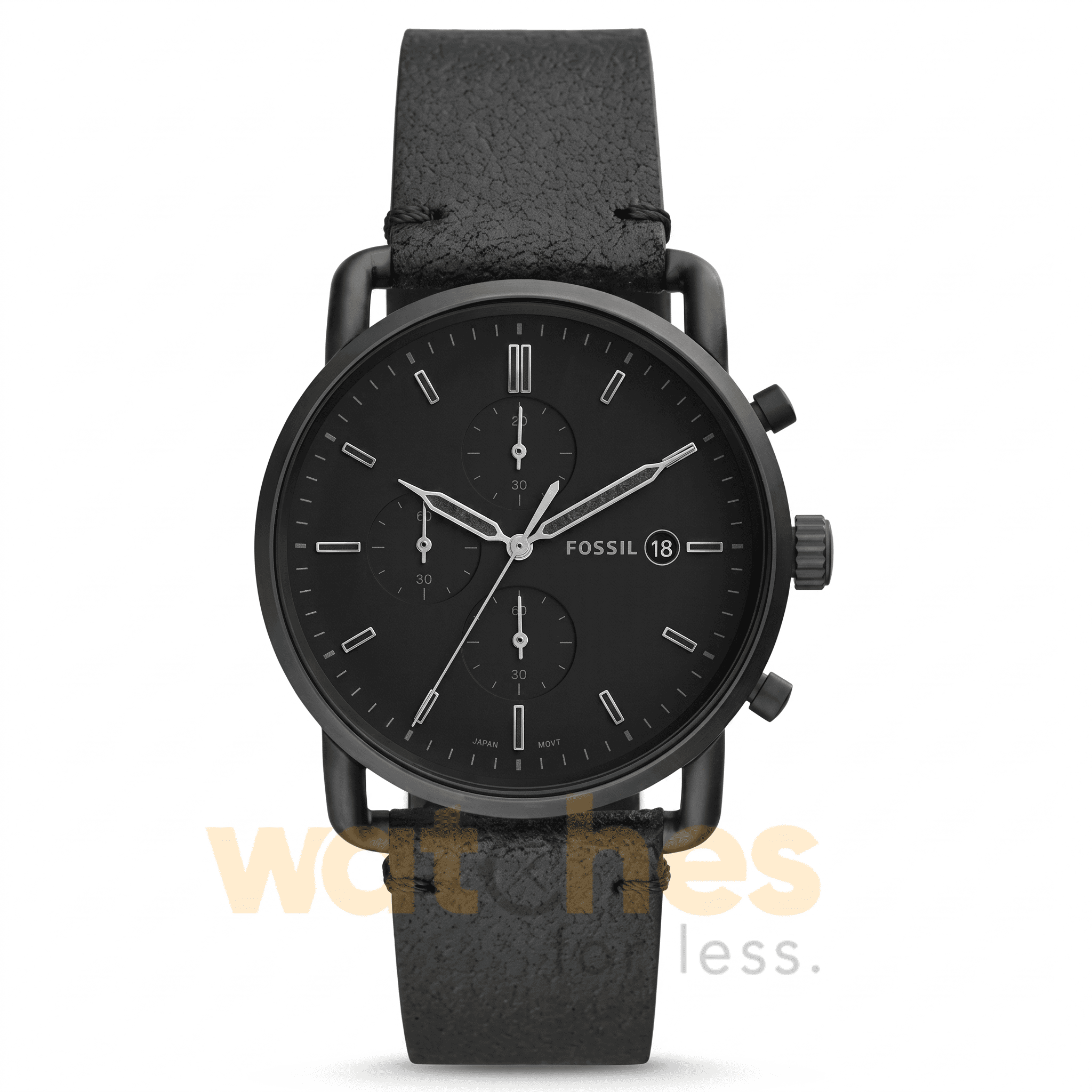 Fossil Men’s Quartz Leather Strap Black Dial 43mm Watch FS5504 UAE DUBAI AJMAN SHARJAH ABU DHABI RAS AL KHAIMA UMM UL QUWAIN ALAIN FUJAIRAH