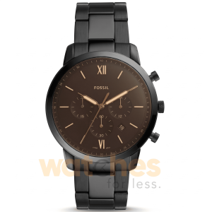 Fossil Men’s Quartz Stainless Steel Black Dial 44mm Watch FS5525 UAE DUBAI AJMAN SHARJAH ABU DHABI RAS AL KHAIMA UMM UL QUWAIN ALAIN FUJAIRAH