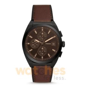 Fossil Men’s Quartz Brown Leather Strap Black Dial 42mm Watch FS5798 UAE DUBAI AJMAN SHARJAH ABU DHABI RAS AL KHAIMA UMM UL QUWAIN ALAIN FUJAIRAH
