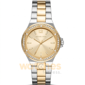 Michael Kors Women’s Quartz Two-tone Stainless Steel Gold Dial 37mm Watch MK6988
