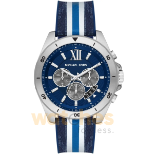Michael Kors Men’s Quartz Polyvinyl Chloride Strap Blue Dial 45mm Watch MK8950