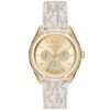 Michael Kors Women’s Quartz Beige Silicone & Leather Strap Gold Dial 40mm Watch MK7204 UAE DUBAI AJMAN SHARJAH ABU DHABI RAS AL KHAIMA UMM UL QUWAIN ALAIN FUJAIRAH