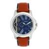 Fossil Men’s Mechanical Brown Leather Strap Blue Dial 44mm Watch ME1161 UAE DUBAI AJMAN SHARJAH ABU DHABI RAS AL KHAIMA UMM UL QUWAIN ALAIN FUJAIRAH