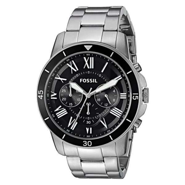 Fossil Men’s Quartz Stainless Steel Black Dial 44mm Watch FS5236 UAE DUBAI AJMAN SHARJAH ABU DHABI RAS AL KHAIMA UMM UL QUWAIN ALAIN FUJAIRAH