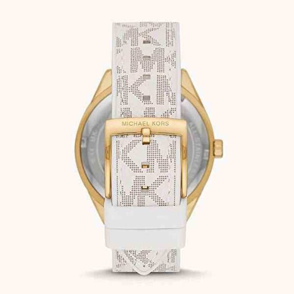 Michael Kors Women’s Quartz Beige Silicone & Leather Strap Gold Dial 40mm Watch MK7204 UAE DUBAI AJMAN SHARJAH ABU DHABI RAS AL KHAIMA UMM UL QUWAIN ALAIN FUJAIRAH