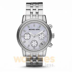 Michael Kors Women’s Quartz Silver Stainless Steel Mother Of Pearl Dial 38mm Watch MK5020