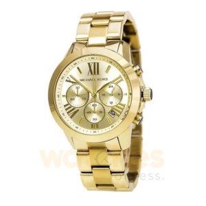 Michael Kors Men’s Quartz Gold Stainless Steel Gold Dial 42mm Watch MK5777