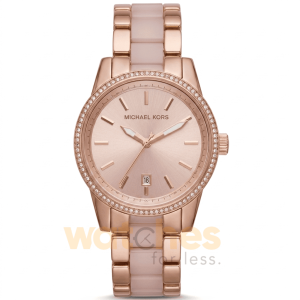 Michael Kors Women’s Quartz Two-tone Stainless Steel Rose Gold Dial 39mm Watch MK6349 UAE DUBAI AJMAN SHARJAH ABU DHABI RAS AL KHAIMA UMM UL QUWAIN ALAIN FUJAIRAH